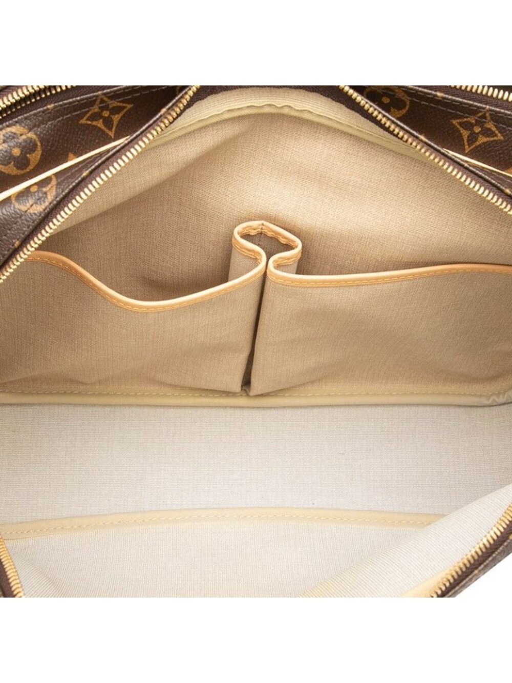 Louis Vuitton Monogram Reporter GM Crossbody Shoulder Bag Brown Leather - Picture 4 of 7